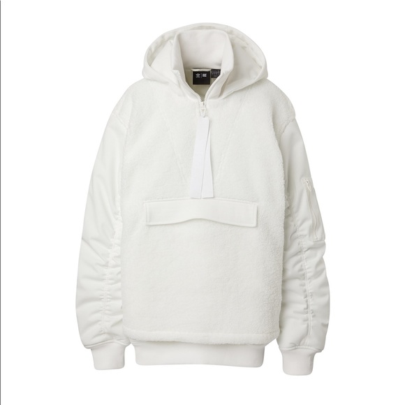 NWOT ADIDAS ORIGINALS Ivy park 1/2 Zip Quilted Sherpa Jacket H18974 - Picture 4 of 12